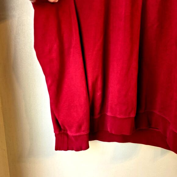 Jack Nicklaus Red 1/4 Zip Pullover Size L Long Sleeve Preppy Classic Capsule - Picture 4 of 6